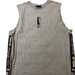 Polo‎ Muscle Athletic Fit Men Size L Gray